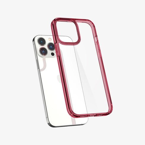 ACS03204 - iPhone 13 Pro Max Case Ultra Hybrid in crystal clear showing the back